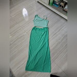 2 Toned Cutout Dress Large